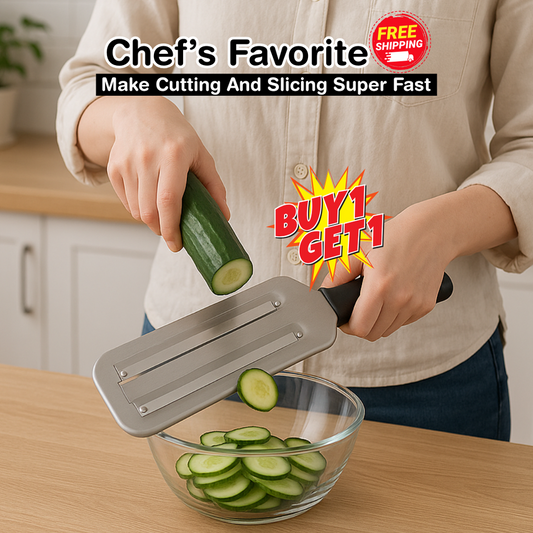 Stainless Steel Double Layer Slicer (Buy 1 Get 1 Free)