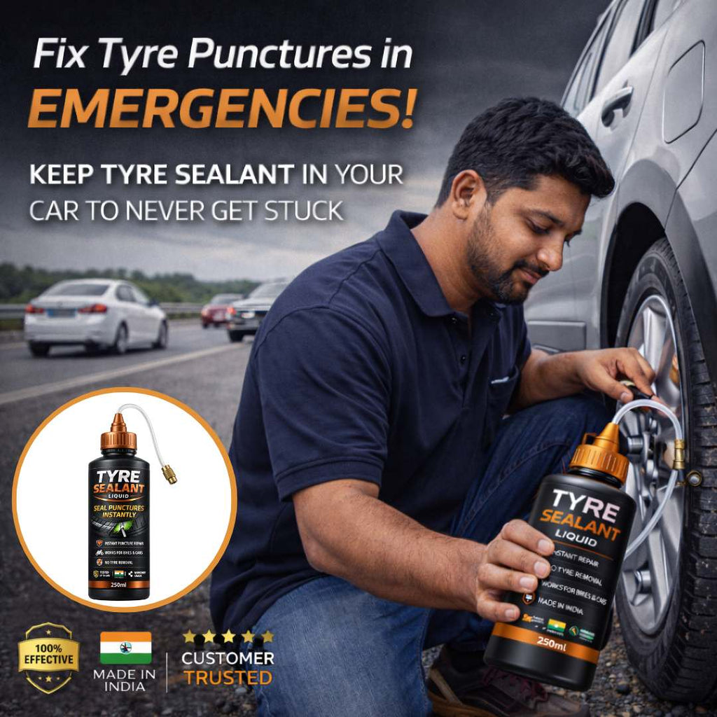 Car Tires Sealant liquid - DIY Emergency Puncture Repair Solution