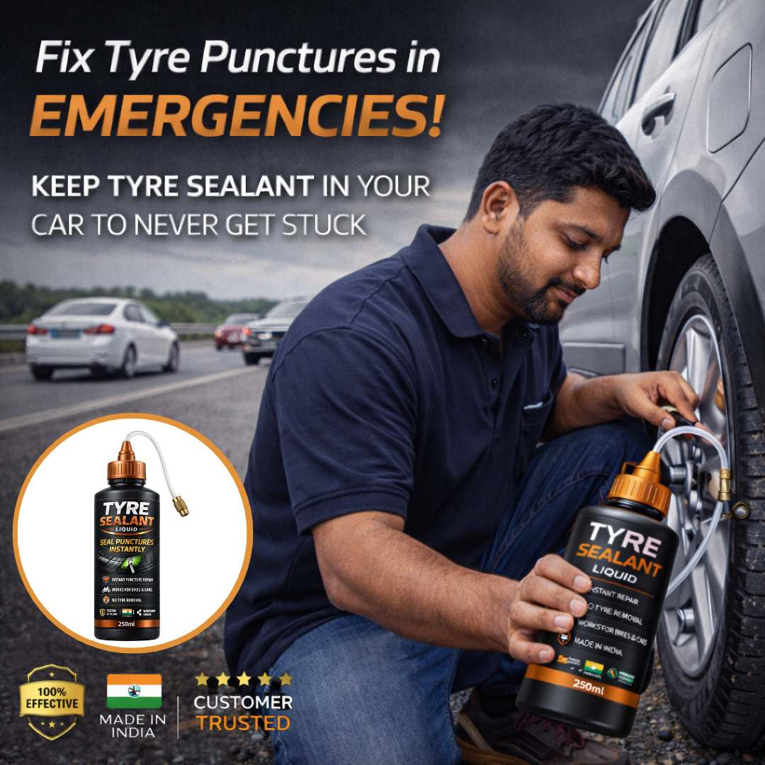 Car Tires Sealant liquid - DIY Emergency Puncture Repair Solution