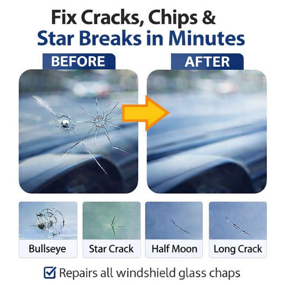 Car Glass Crack Repair Liquid Glue | Buy 1 Get 1 Free