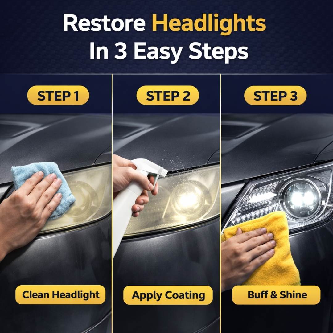 Headlight Refurbishment Coating Kit - Buy 1 Get 1 Free