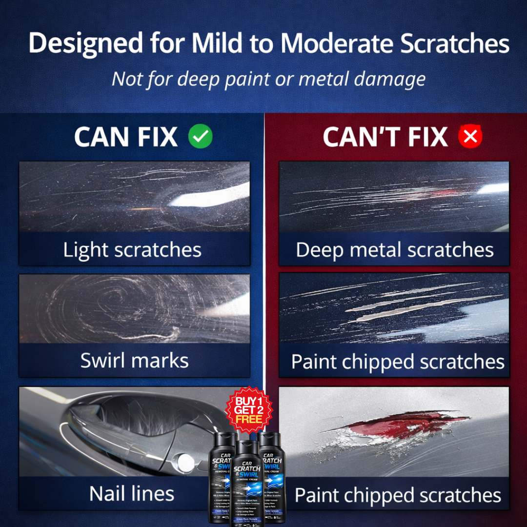Car Scratch & Swirll Removal Cream - Safe For All Cars (Buy 1 Get 2 Free)