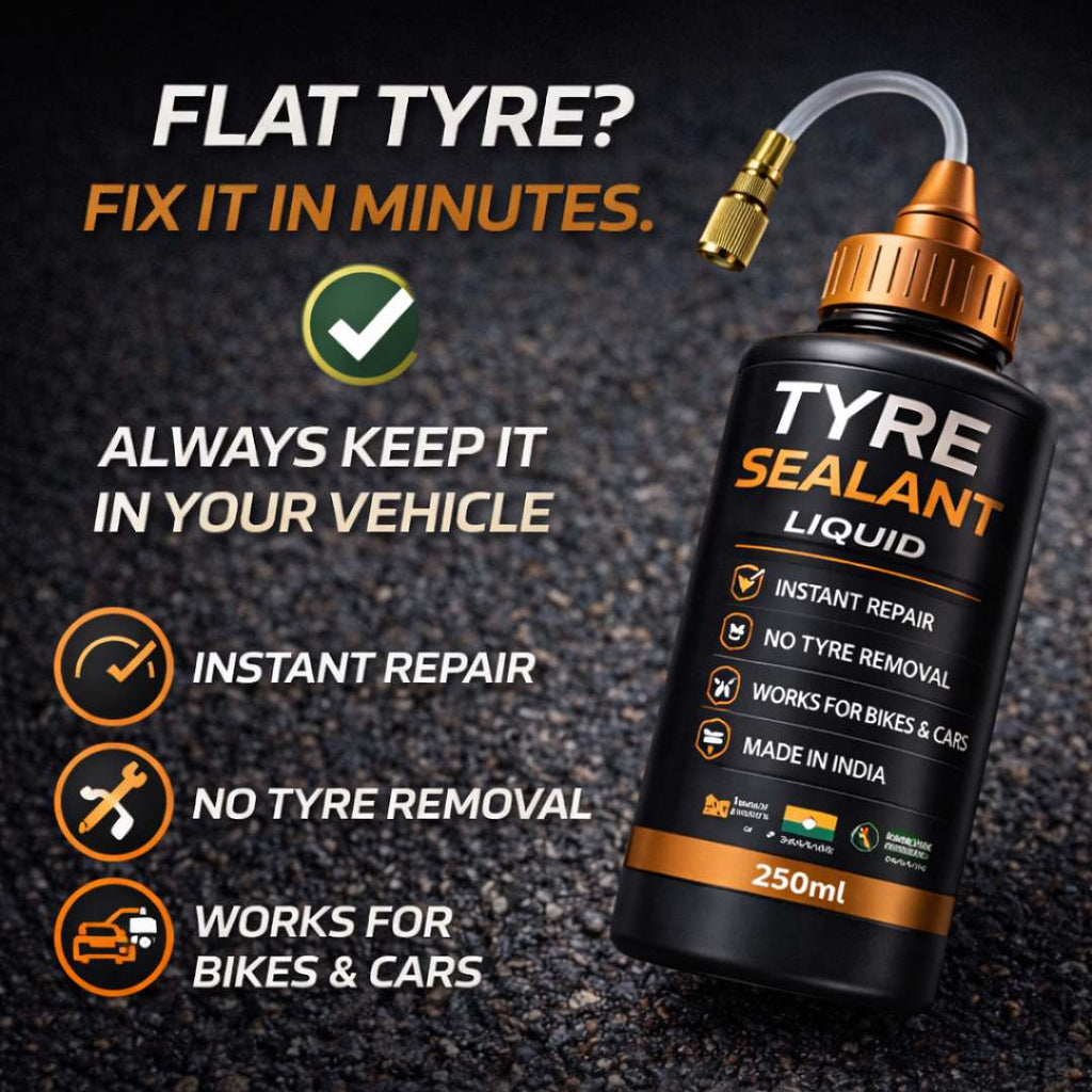 Car Tires Sealant liquid - DIY Emergency Puncture Repair Solution